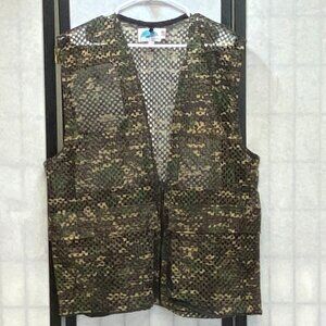 Gary Nesse Net Camouflage Hunt Shoot Rifle Pad Shoulder Fish Outdoor Vest USA L
